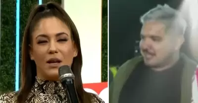 As reaccion Tilsa Lozano al ver a Juan Manuel Vargas en TV.