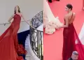 Natalie V�rtiz luce espectacular vestido en la alfombra roja de Cannes: "Lleg� la noche m�s esperada"