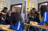 Indignante! Alumno golpea brutalmente a profesora que buscaba impedir pelea escolar