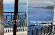 Estafada! Turista reserva Airbnb con 'vista al mar' y descubre que era una pared pintada
