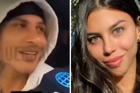 As reaccion Paolo Guerrero cuando hincha de record a Alondra.