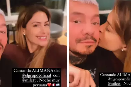 Milett Figueroa impacta a Marcelo Tinelli con romntica cena.