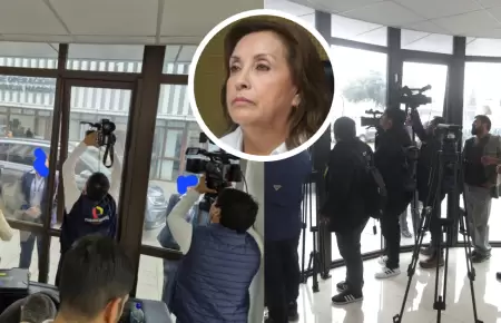 Seguridad de Dina Boluarte encierra a periodistas