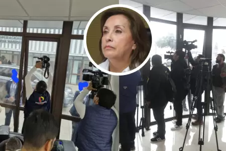 Seguridad de Dina Boluarte encierra a periodistas