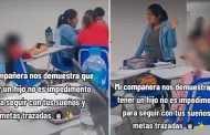 Mujer va a clases universitarias con su menor hijo y usuarios reaccionan: "No hay excusas para salir adelante"