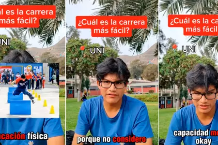 Estudiante de la UNI afirma que Educacin Fsica es fcil.