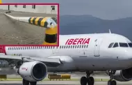 Accidente en aeropuerto de Pisco: Avin de Iberia impacta contra poste de luz antes del despegue