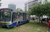Se le fueron los frenos? Bus del Corredor Azul se sale de control e impacta contra rbol en Av. Arequipa