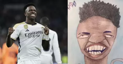 Vinicius Jr. bloquea a fan que le regal una caricatura