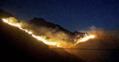 Incendio forestal en Cusco