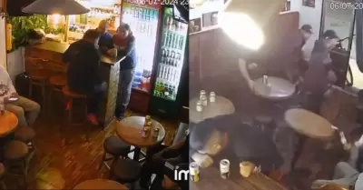 Hombre es asesinado al interior de un bar.