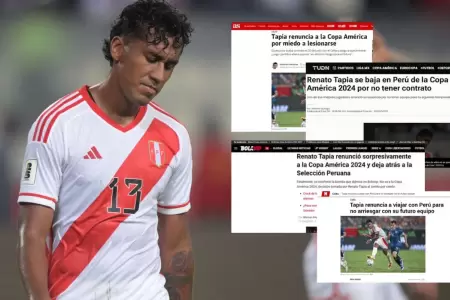 Renato Tapia fue portada en medios extranjeros.