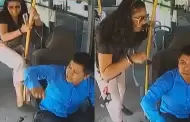 Mujer golpea a conductor de bus de transporte pblico por manejar imprudentemente: "Tiene toda la razn en enojarse"