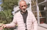 Trgico! Anciano es abandonado por su hijo en pleno Da del Padre: Fue auxiliado por policas de Arequipa