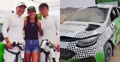 Mara Pa Copello revela accidente de su hijo y esposo en rally