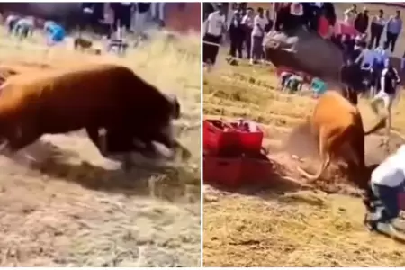 Huancavelica: Dos personas heridas en corrida de toros