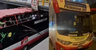 Bus impact contra puente en San Isidro.