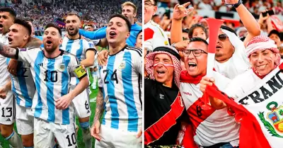 Peruanos contentos porque Argentina jugar con suplentes.