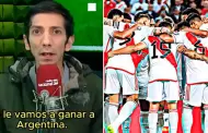 Sin piedad! Giancarlo Granda sobre el partido de Per vs. Argentina: "As pongan el equipo C, nos ganan"
