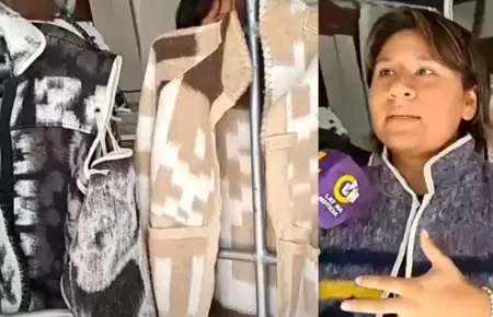 Diseadora peruana convierte frazadas Tigre en prendas