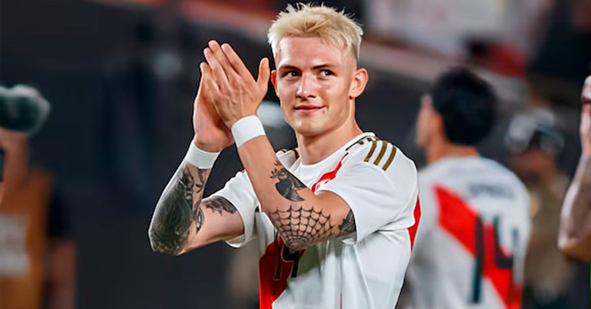 Oliver Sonne demuestra su amor por el Perú tras su espectacular tatuaje de un símbolo patrio