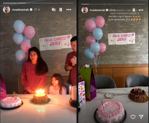 Korina Rivadeneira y Mario Hart celebran cumpleaos de la cuidadora de uno de sus hijos.