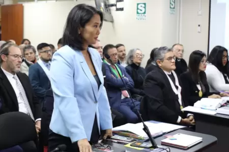 PJ suspende juicio contra Keiko Fujimori hasta el mircoles.