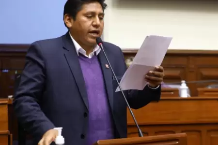 Junta de Portavoces revoca expulsin de Wilson Quispe de bancada Per Libre.