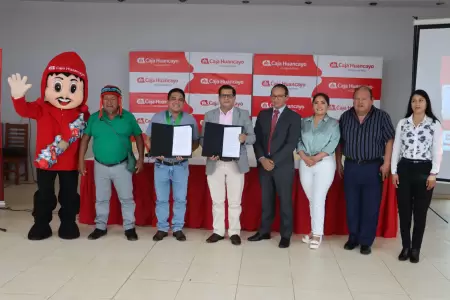 Caja Huancayo firma convenio