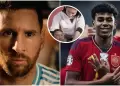 Lionel Messi: La historia detrs de las fotos del argentino baando a Lamine Yamal cuando era beb