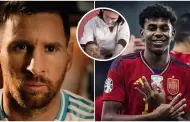 Lionel Messi: La historia detrs de las fotos del argentino baando a Lamine Yamal cuando era beb