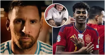 Fotos de Lionel Messi con Lamine Yamal