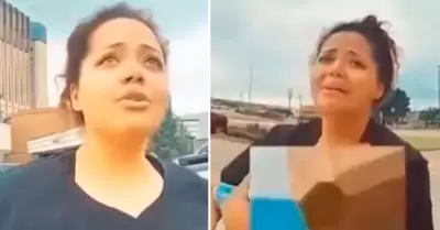 Madre llor para no ser arrestada por dejar a su beb.