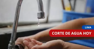 Sedapal anuncia corte de agua hoy.