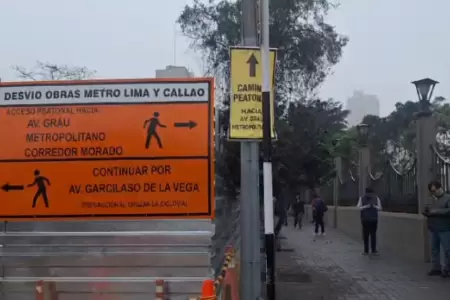 ATU informa acerca del cierre de vas por la Lnea 2 del Metro de Lima.