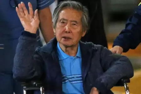Alberto Fujimori actualmente se recupera de una operacin a la cadera.