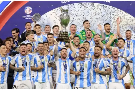 Argentina se corona bicampen de la Copa Amrica