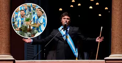 Javier Milei invita a la 'Albiceleste' a festejar en la Casa Rosada.