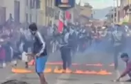 Cajamarca: alumnos del colegio San Ramn generan polmica tras desfilar sobre fuego por Fiestas Patrias