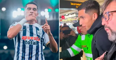 Kevin Serna se despide de hinchas aliancistas previo a su viaje.