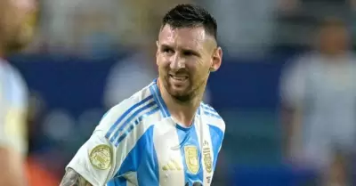 Lionel Messi no pudo terminar la final de la Copa Amrica por una fuerte lesin.