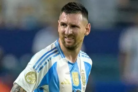 Lionel Messi no pudo terminar la final de la Copa Amrica por una fuerte lesin.