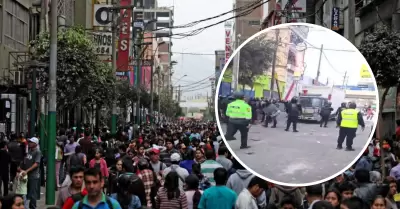 Enfrentamientos en Gamarra ocurrieron esta tarde