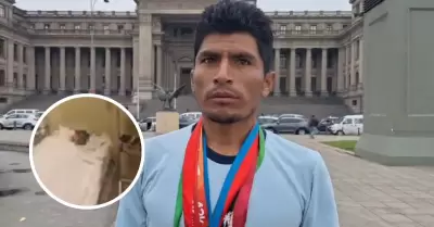 Atleta recorri 380km para pedir ayuda para su hermano enfermo.