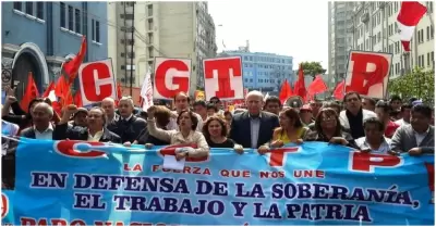 CGTP anuncia paro nacional este viernes 19