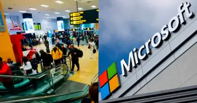 Cada mundial de Microsoft genera caos en aeropuertos.