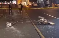 Plaza San Martn: Hombre termina en UCI por fracturas mltiples tras cada de poste de luz