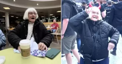 Abuelita celebr su cumpleaos con AC/DC