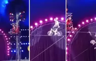 Su ltimo espectculo! Acrbata muere tras caer de la cuerda floja durante show en circo