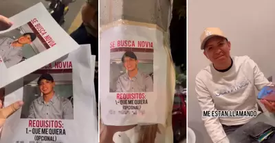 Jvenes pegan carteles para que su amigo encuentre novia.